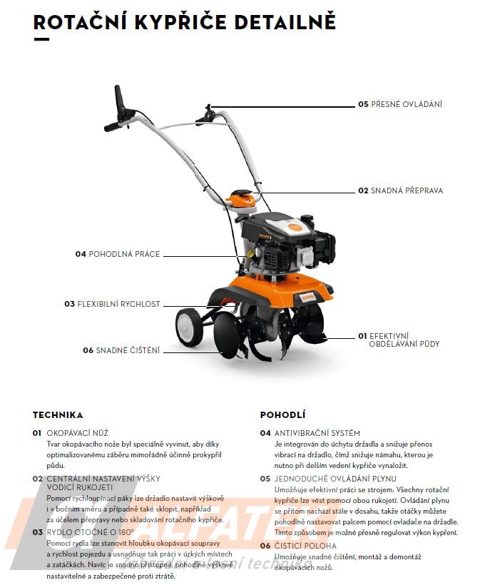 STIHL Rotační kypřič MH 445 R