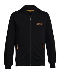 STIHL Černá mikina s kapucí