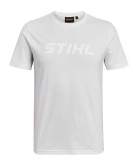 Bílé pánské tričko s bílým logem STIHL