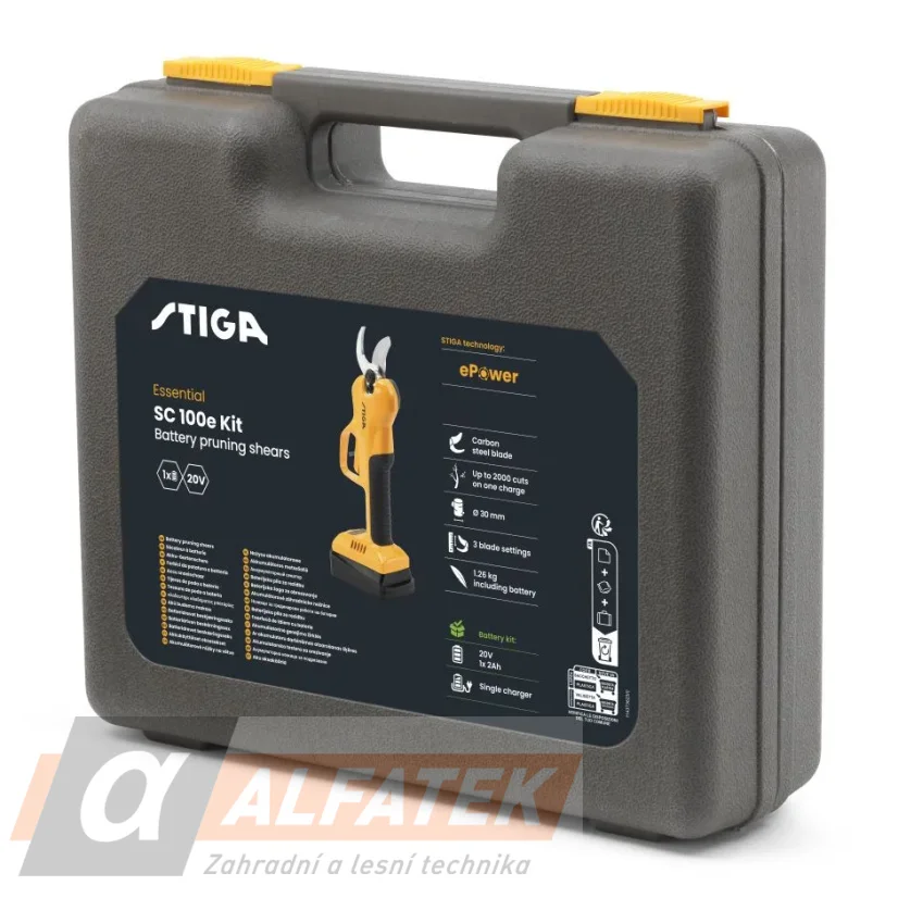 STIGA SC 100e Kit  Akumulátorové nůžky  (257022001/ST1)