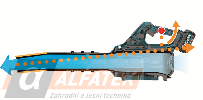 Makita Aku ofukovač Li-ion XGT 40V, bez aku (UB001GZ)