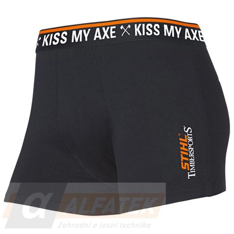 STIHL Boxerky "Kiss My Axe" - Velikost: S