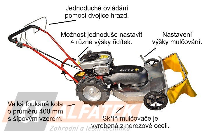 DAKR Stavebnicový mulčovač Triton Enduro