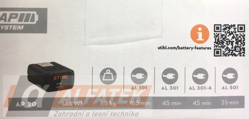 STIHL Akumulátor AP 20 (48504006536)