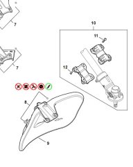 STIHL Svěrací miska ke krytu pro štěpkování pro FS 561