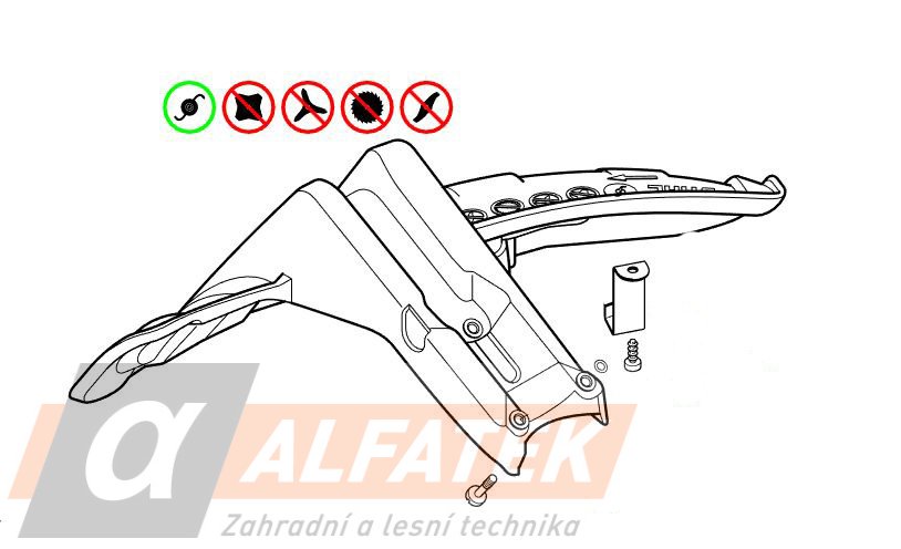 STIHL Ochranný kryt pro strunové žací hlavy a Polycut (41477108112)