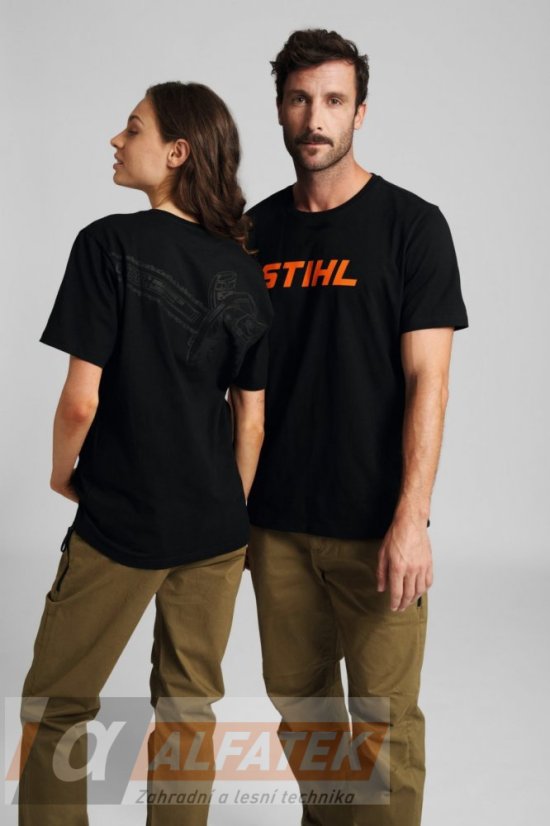 STIHL Tričko MS 500i BACK černé