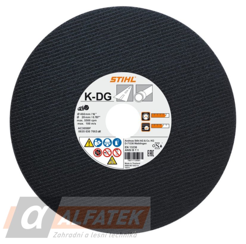 STIHL Rozbrušovací kotouč K-DG Ø 400mm/16" (08350307002)