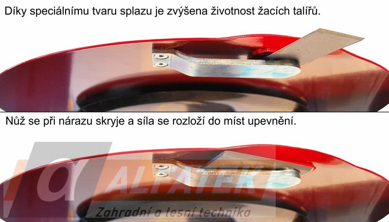Sestava talíře s kluzákem pro RZS 70, RZS 70K a RZS 69 (01235.022)