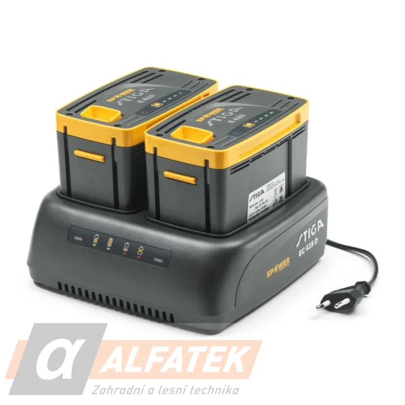 STIGA  EC 415 D  Duální nabíječka akumulátorů (277020208/ST1)