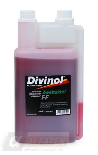 DIVINOL Zweitaktol FF olej pro 2 taktní motory 1 litr  s dávkovačem (26150-C087/1) ALFATEK s.r.o.