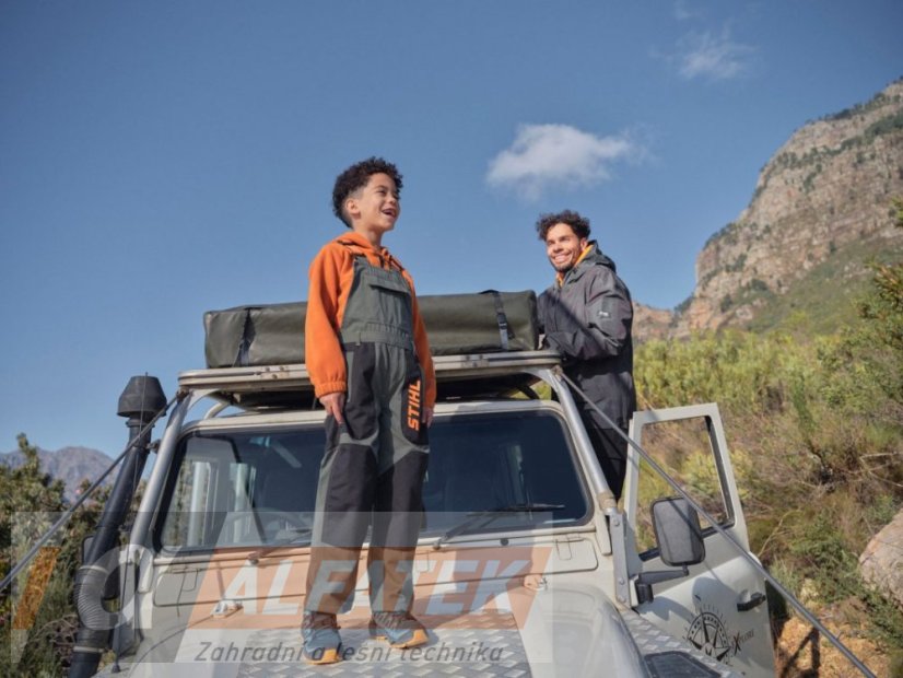 STIHL Kalhoty s laclem dětské zelené 