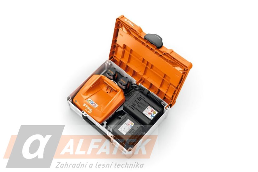 STIHL  Akumulátorov box systém SYSTAINER velikost  S  pro 2 akumulátory  AP/AK + 2 místa pro akumulátory AS + 1 místo pro nabíječku AL 301/501 (00008829707)
