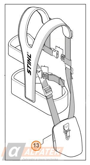 STIHL  Přikládací polštářky k popruhům Advance  (41477402501)