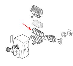 Vzduchový filtr pro motorové pily STIHL 021, 023, 025, MS 210, MS 230, MS 250.
