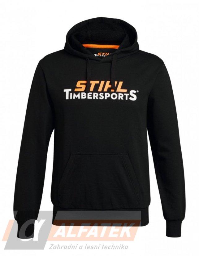 STIHL Mikina s kapucí STS  černá