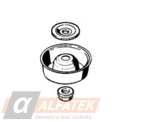 STIHL Unášecí kotouč + tlačný kotouč + matice M12 levý závit (40010074401)