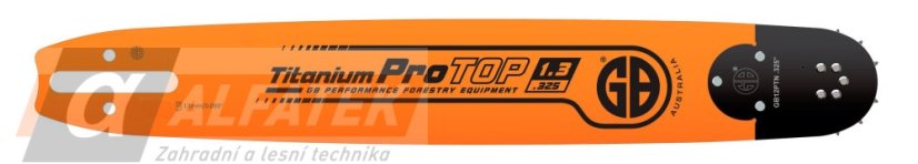 Vodicí lišta GB Titanium ProTOP .325", 1,3 mm, 45 cm (19-SN18-50PN) Vodicí lišta GB Titanium ProTOP .325", 1,3 mm, 45 cm (19-SN18-50PN)