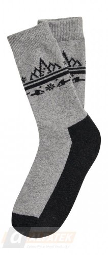 STIHL Ponožky XMAS šedo-černé