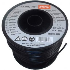 Černé žací struny 3,3 mm