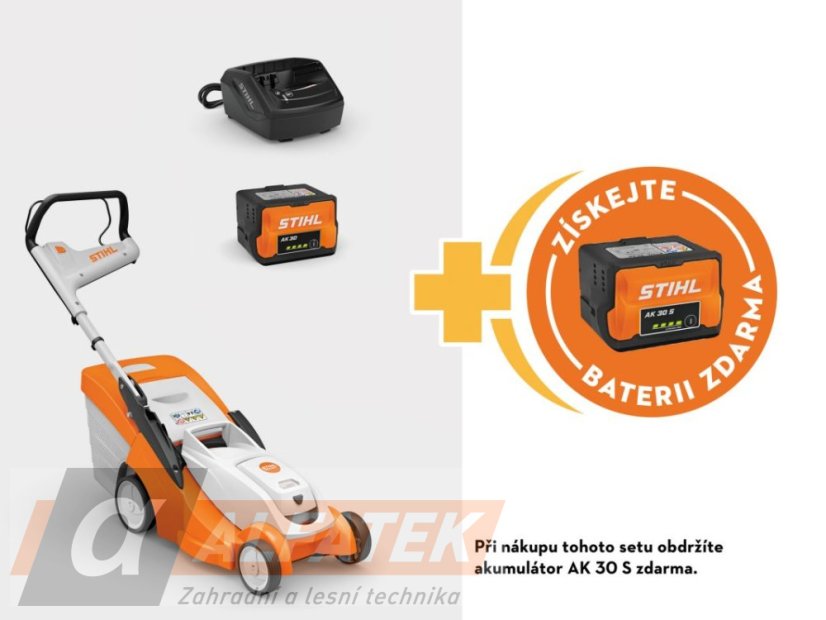 STIHL Akumulátorová sekačka RMA 239 C SET+ (AK 30 +  AK 30 S + AL 101)