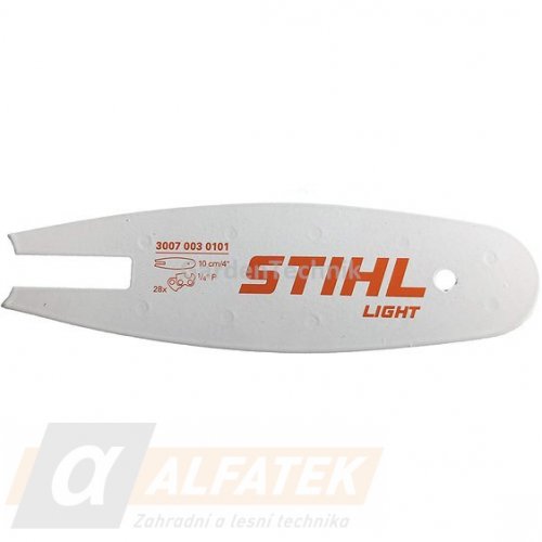 Vodící lišta STIHL 1/4-1.1-28 čl. (10cm) pro pilu GTA 26  (30070030101) ALFATEK s.r.o.