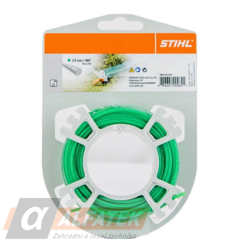STIHL Žací struna STIHL 2,0 mm x 14 m tichá, kulatá, zelená (00009302416)