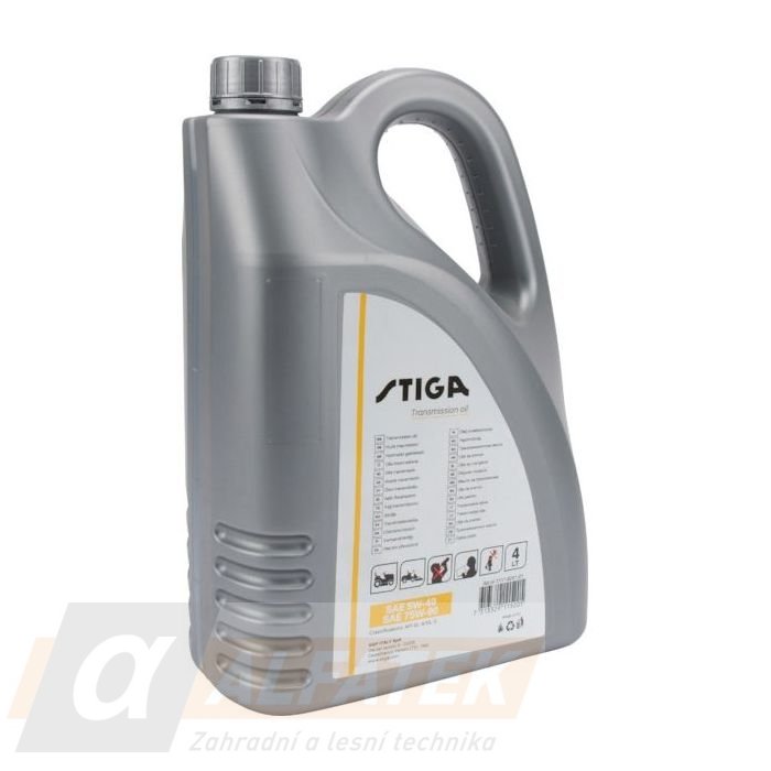 Převodový olej STIGA 5W-40 4 litry pro zahradní traktory (1111-9241-01)