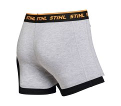 STIHL Bavlněné boxerky Logo černá a šedá  balení 2 ks