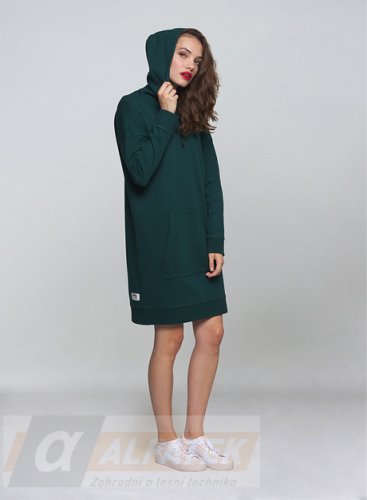 STIHL Mikinové šaty s kapucí ICON zelená - Velikost: L