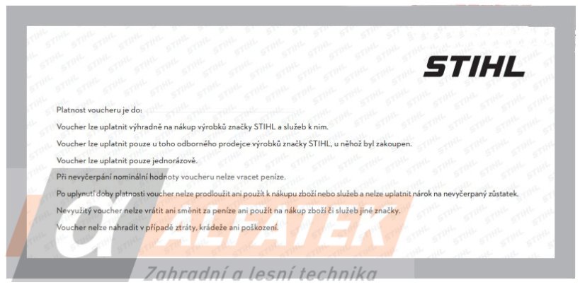 Dárkový poukaz - VOUCHER STIHL