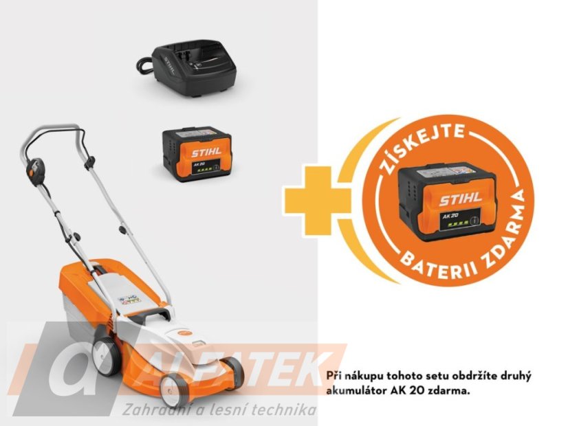 STIHL Akumulátorová sekačka RMA 235.1 SET+ (2xAK20+AL101)