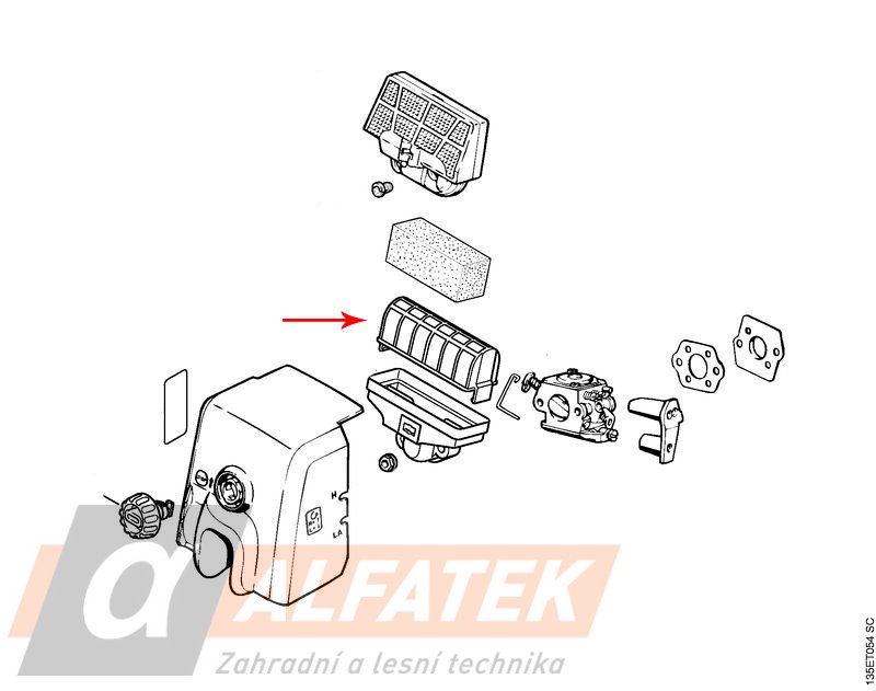 STIHL Vzduchový filtr pro MS 210, MS 230, MS 250 (11231201612)