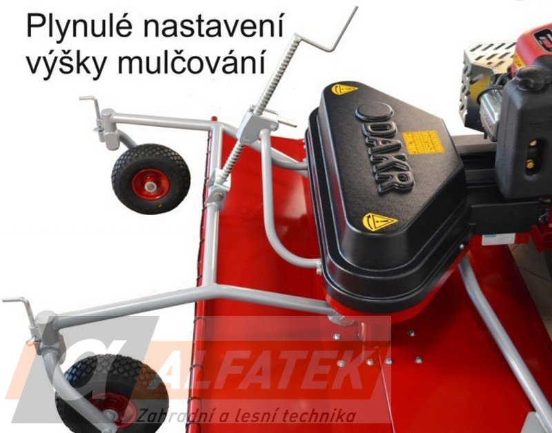 DAKR Pohonná jednotka Panter FD3-500 s řízenou sedačkou BPR a dvounožovým mulčovačem M121