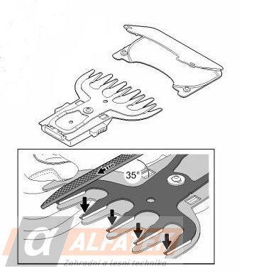 STIHL Stříhací nože na trávu pro HSA 26 (HA038203500)