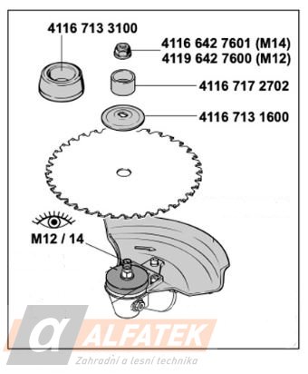 STIHL Ochranný prstenec (41167172702)