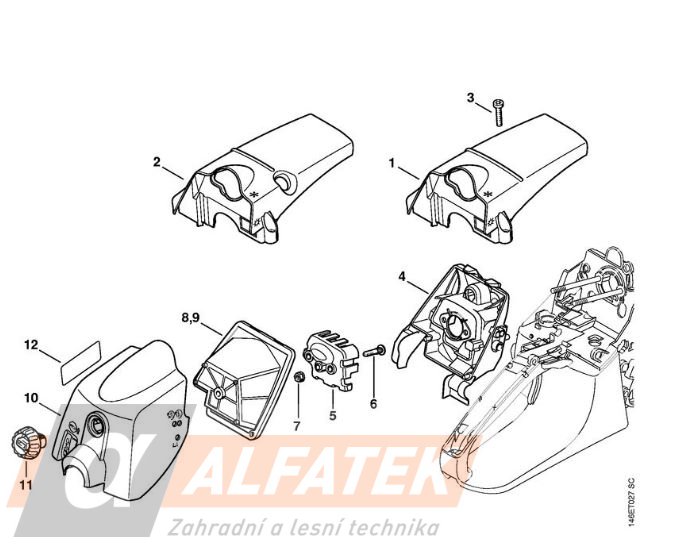 STIHL vzduchový filtr (MS 270-280 11331201603)2 ALFATEK s.r.o.