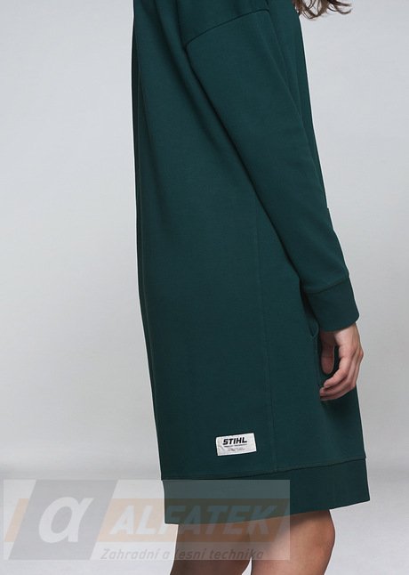 STIHL Mikinové šaty s kapucí ICON zelená