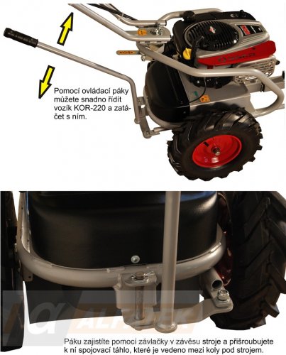 DAKR Podvozek řiditelného vozíku KOR220