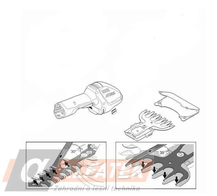 Zahradní AKU nůžky STIHL HSA 26 bez baterie a nabíječky (HA030113514)