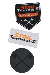 STIHL Silikonové nálepky Timbersports® 3 ks