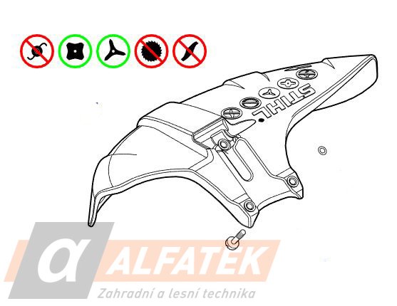 STIHL Ochranný kryt pro kovové nástroje (41487108105)