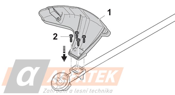 STIHL Ochranný kryt  Ø 450 mm pro FSA 200 (FA037108100)