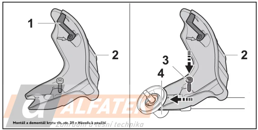 STIHL Ochranný kryt Ø 380 mm pro FSA 80 a FSA 120 (41447108127)