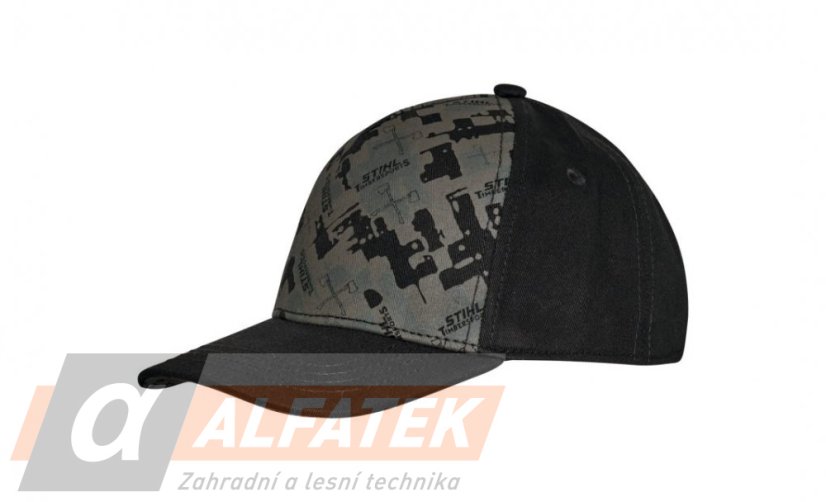 STIHL Dětská kšiltovka PATTERN TIMBERSPORTS šedá