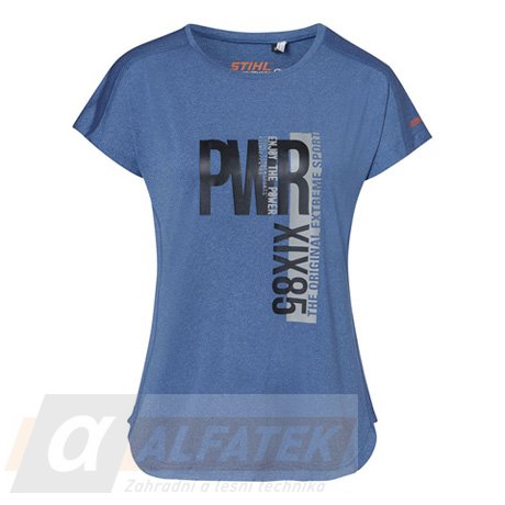 STIHL Dámské funkční tričko modré "PWR" - Velikost: M