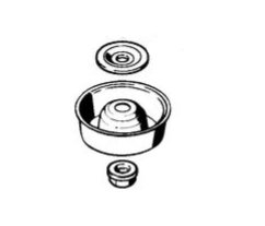 STIHL Unášecí kotouč + tlačný kotouč + matice M12 levý závit (40010074401)