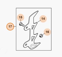STIHL Ozubený doraz pro MS 462, MS 500i (00006600801)