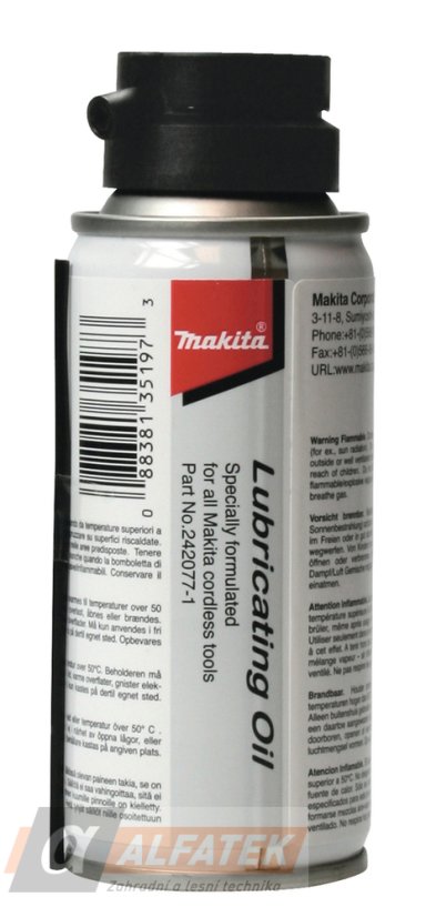Makita Olej sprej pro řetězové pily (242077-1) Makita Olej sprej pro řetězové pily (242077-1)