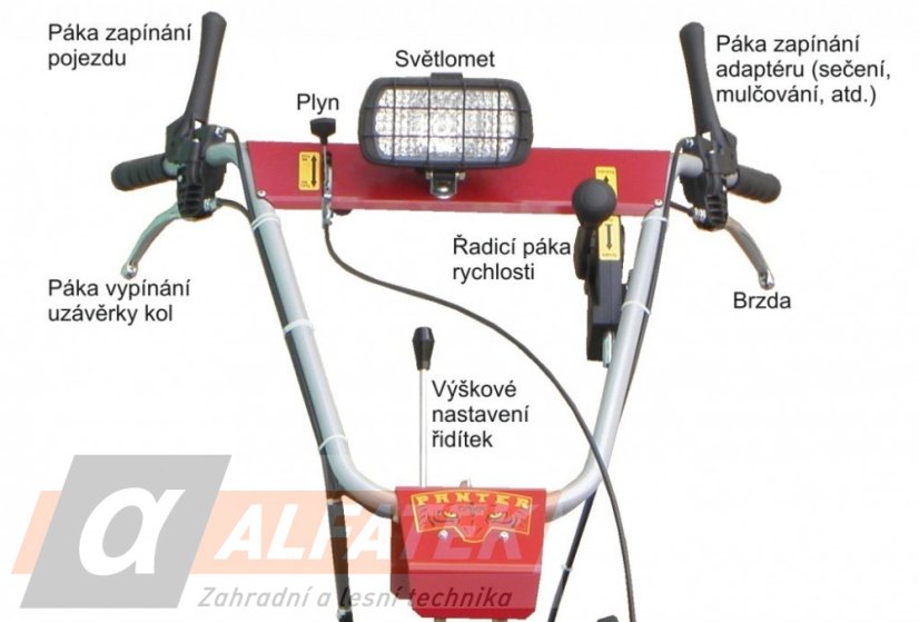 DAKR Pohonná jednotka Panter FD3-500 s dvoububnovým sečením RZS121 (01236.006)